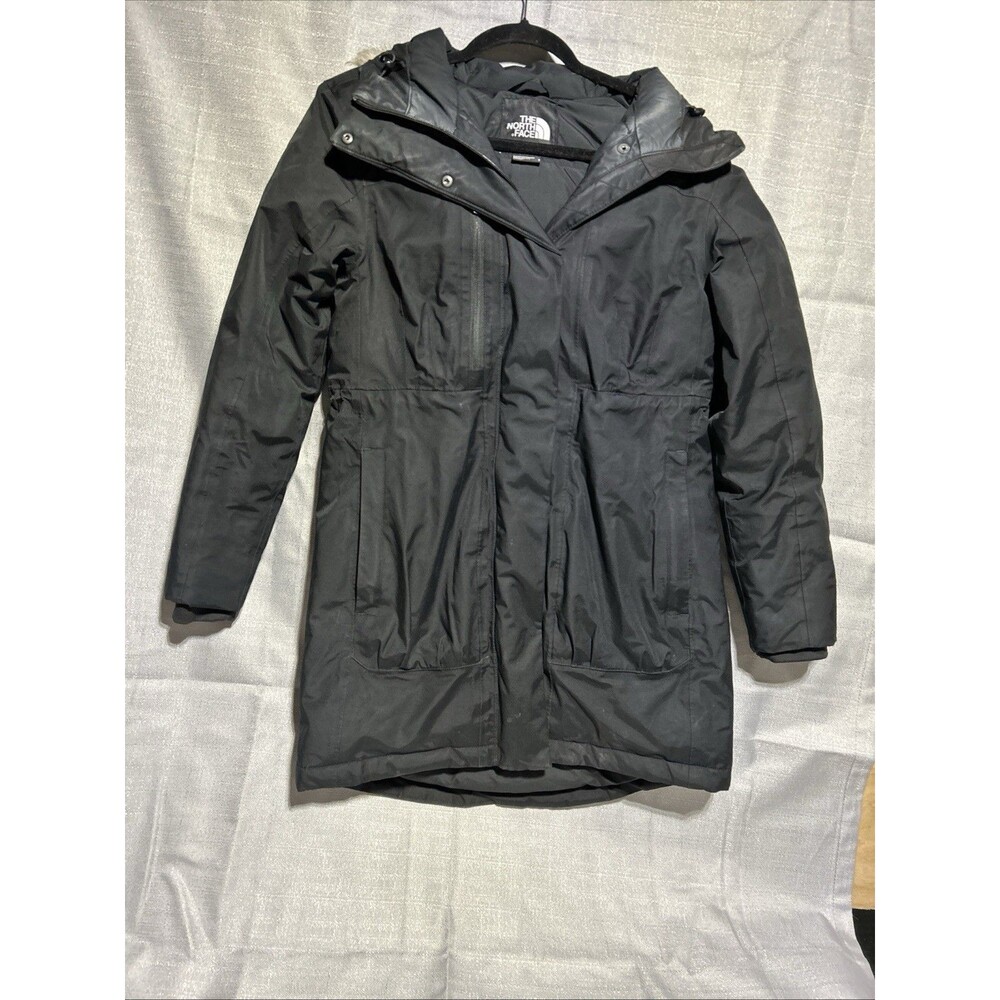 Women SP North Face Arctic Parka Down Warm‎ Winter Jacket - Black / Blonde 550